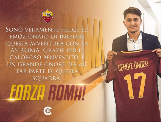 Seconda Maglia ROMA CENGIZ UNDER Seconda Maglia ROMA CENGIZ UNDER